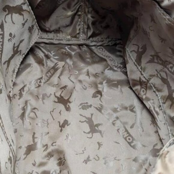 Red Leather Longchamp Lepliage with Strap - Picture 3 of 3